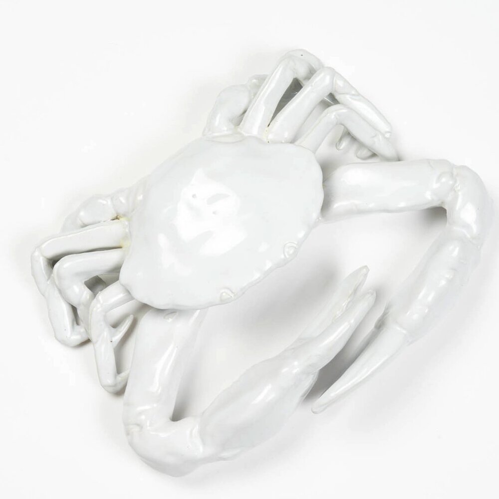 Pols Potten Large White Ceramic Crab - Beach/Summer/Eclectic/Shabby Chic Decor!